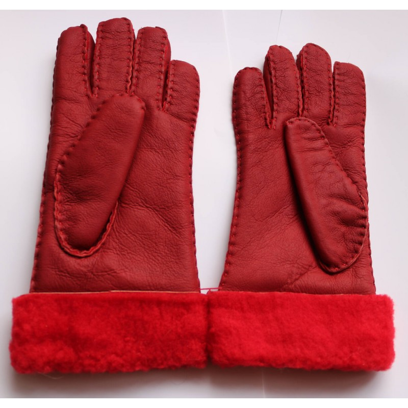 Guante Merinillo Rojo