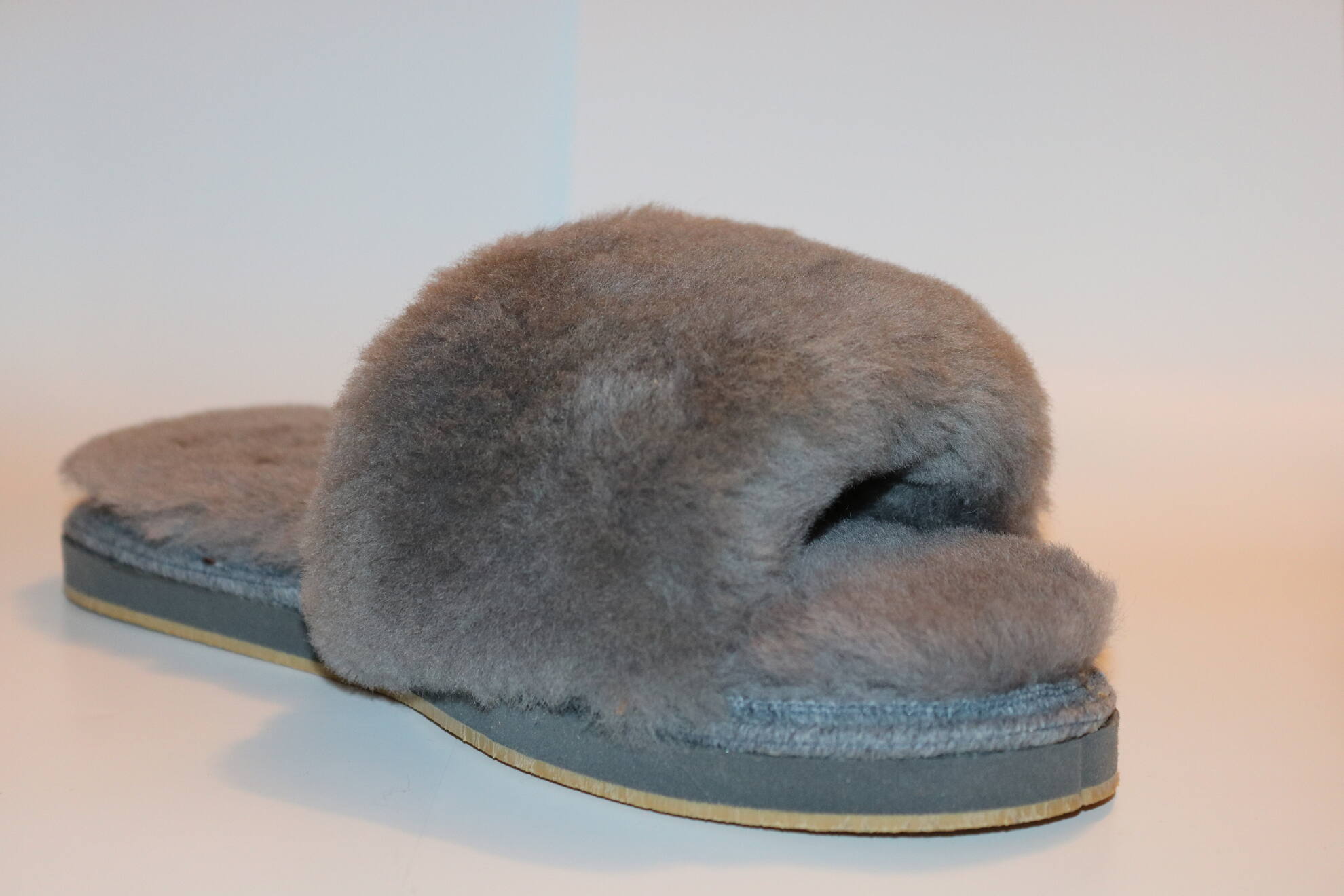 Chanclas Piel de cordero doble suela