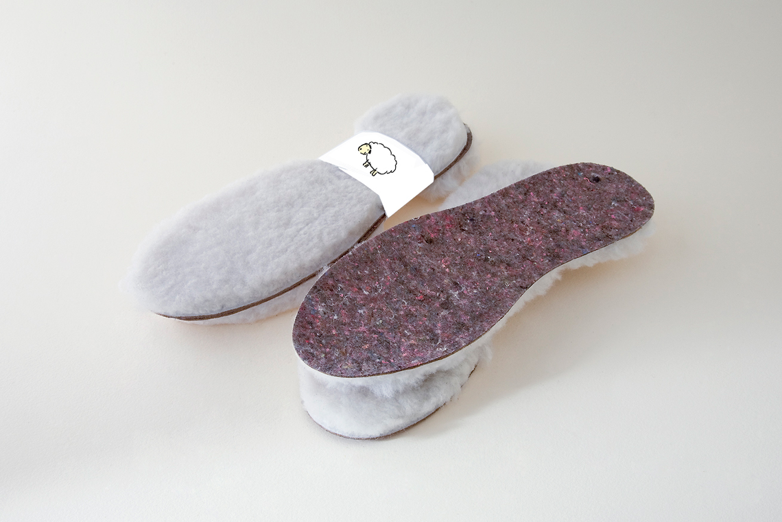 Plantillas de fieltro y piel de cordero